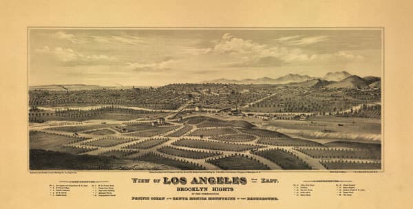 1877 Los Angeles Map