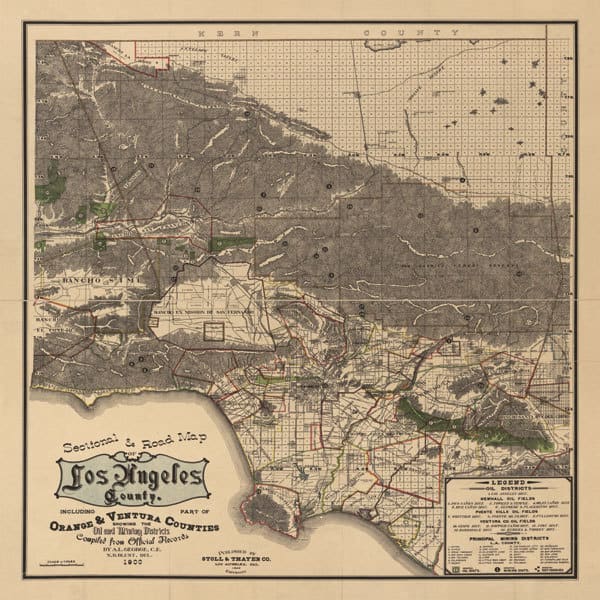 1900 LA Road Map
