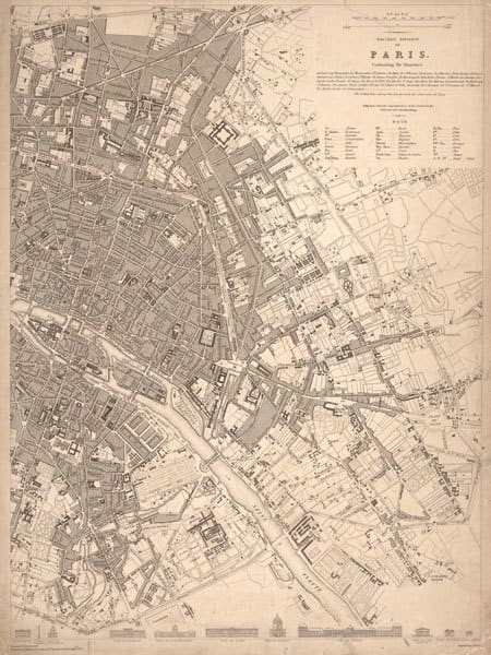 1833 Paris Map