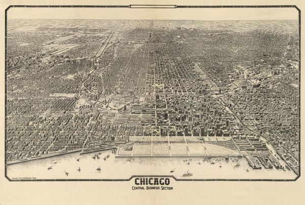 1910 Chicago Map