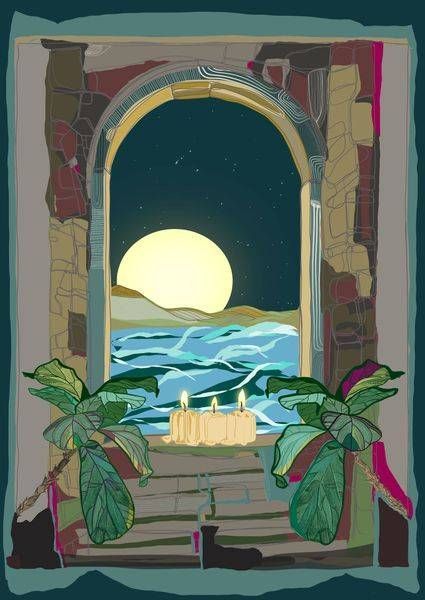 Sea Salt Temple Postcard Art | Gango Custom Printing