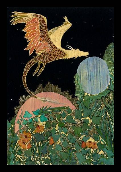 Tarot Strength Postcard Art | Gango Custom Printing