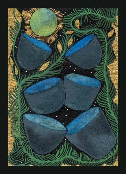 Tarot An La 6 Of Cups Art | Gango Custom Printing