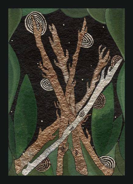 Tarot An La 5 Of Wands Art | Gango Custom Printing