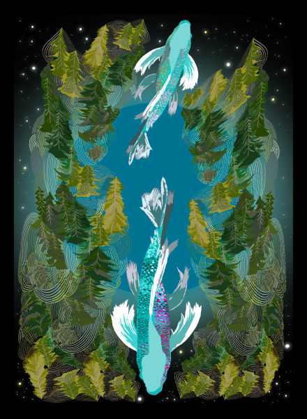 The Fish Pisces Art | Gango Custom Printing