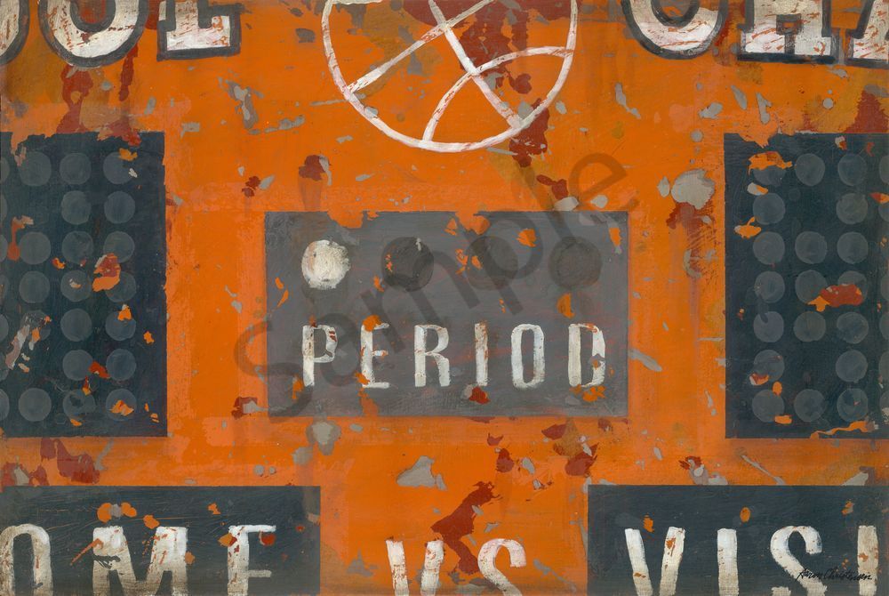 Sp620 Orange Basketball Scoreboard Art | Gango Custom Printing