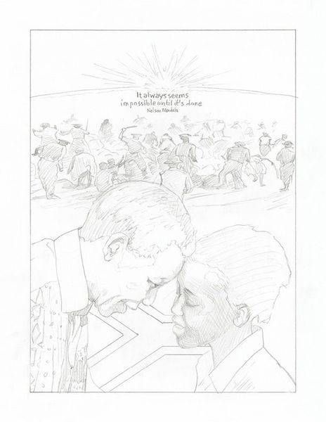 Sketch1 Ct Nelson Mandela 6.875x9.5 On 8.5x11 Art | Gango Custom Printing