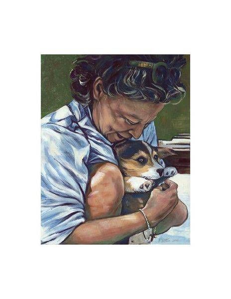 Pntg Comforted 5.5x7 On 8.5x11 Art | Gango Custom Printing
