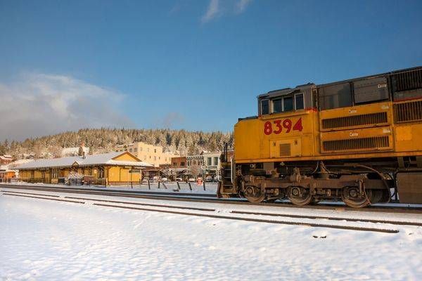 Train in Snowy Truckee