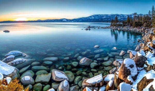 Tahoe Boulders at Sunset 17