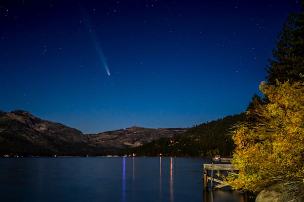 Comet Over Donner Lake 1