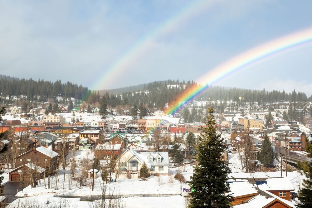 Double Rainbow Above Downtown Truckee