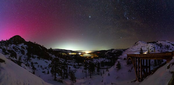 Northern Lights over Donner Lake 1
