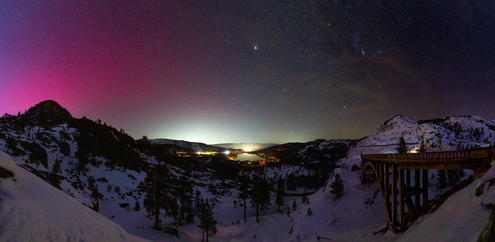 Northern Lights over Donner Lake 1
