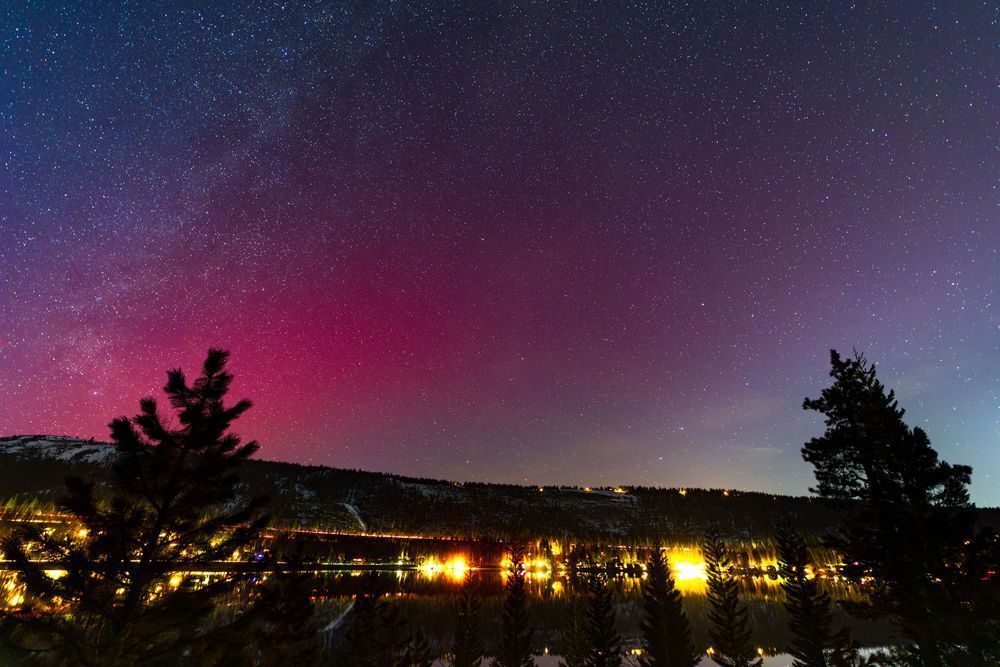 Northern Lights over Donner Lake 2