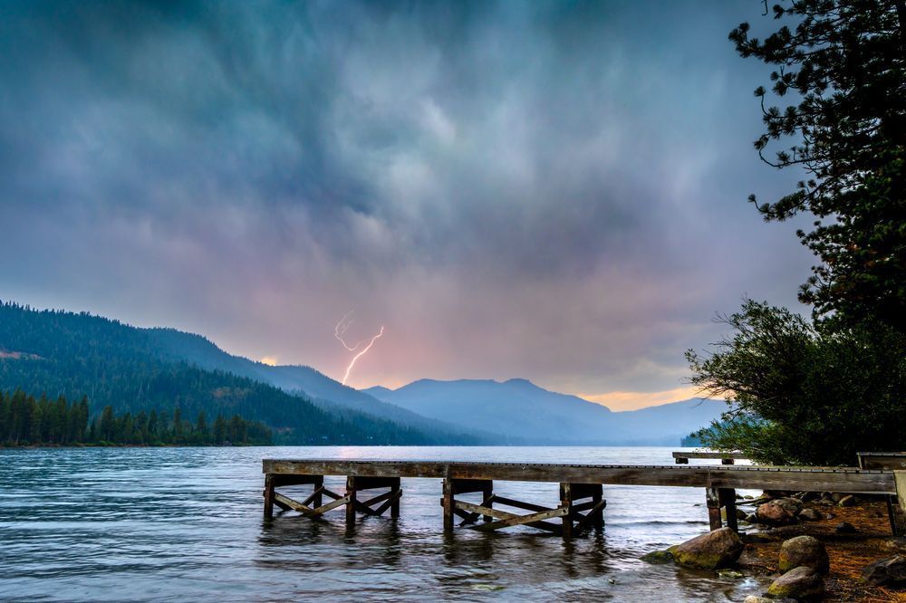 Lightning at Donner Lake 1