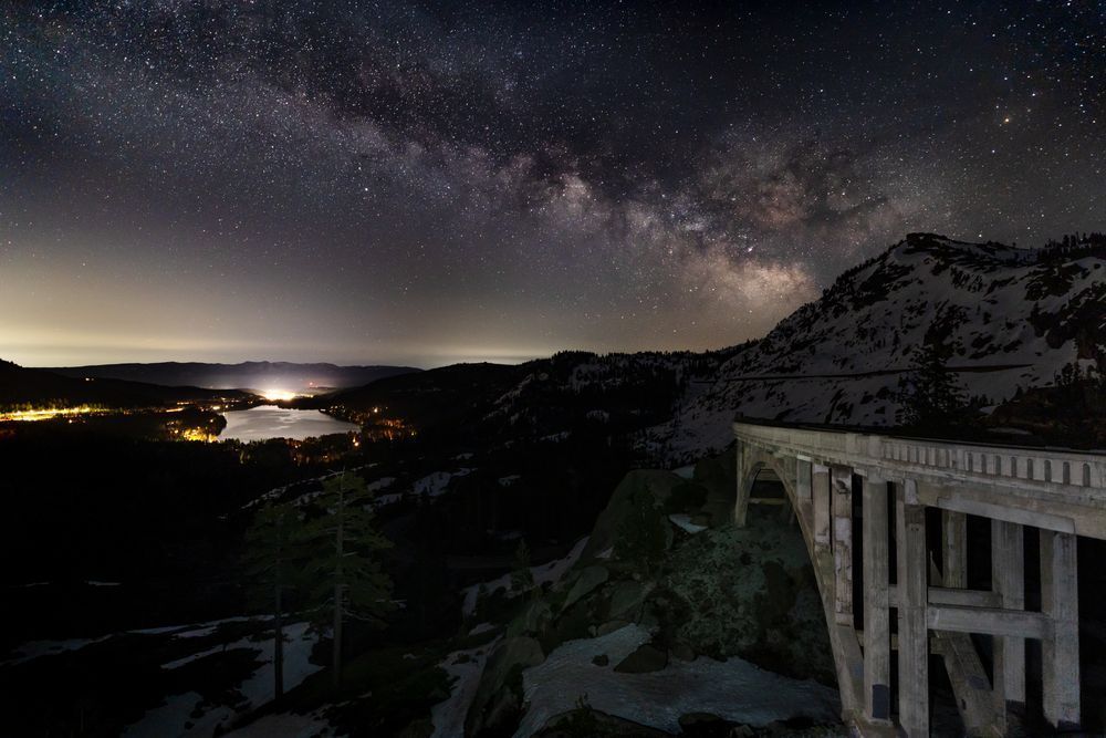 Milky Way Above Donner Lake 10