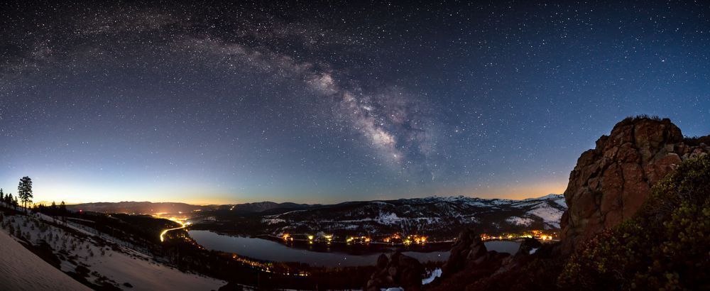 Milky Way Above Donner Lake 2