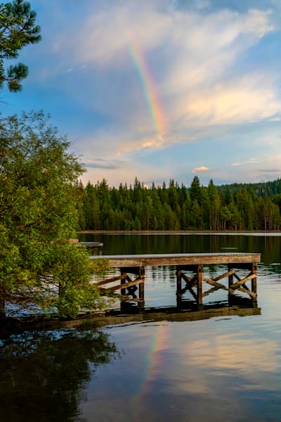 Rainbow over Donner Lake 6