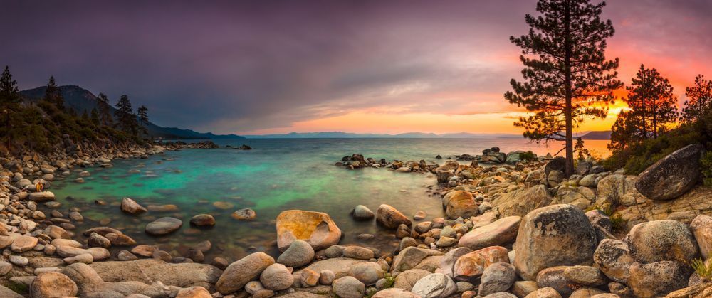 Tahoe Boulders at Sunset 13