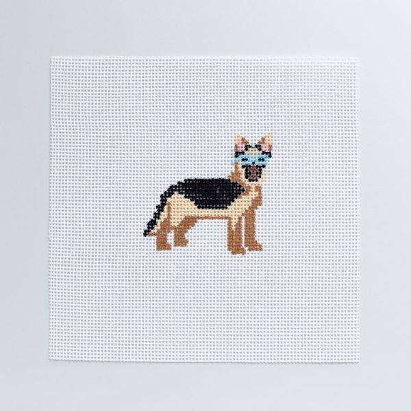German Shepherd Art | Seaglass Stitches