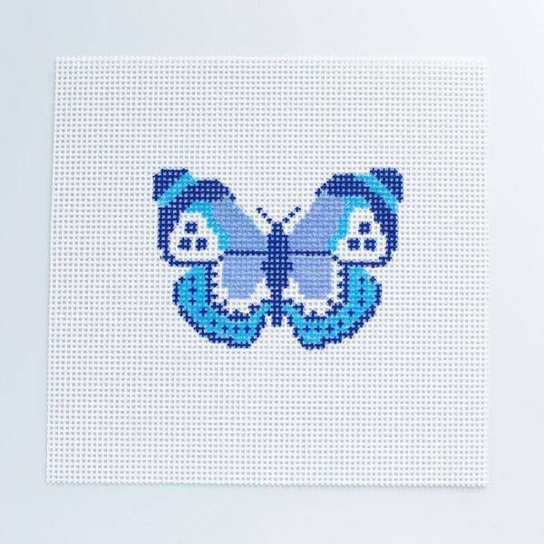 Blue Butterfly Art | Seaglass Stitches