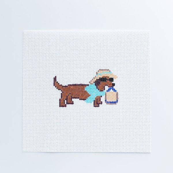 Beach Dog Art | Seaglass Stitches