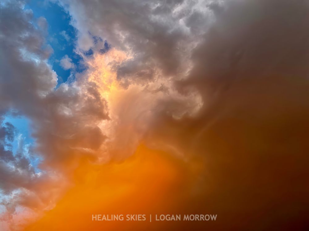 Lady in Orange | Healing Skies by Logan Morrow | Hope & Renewal Art
