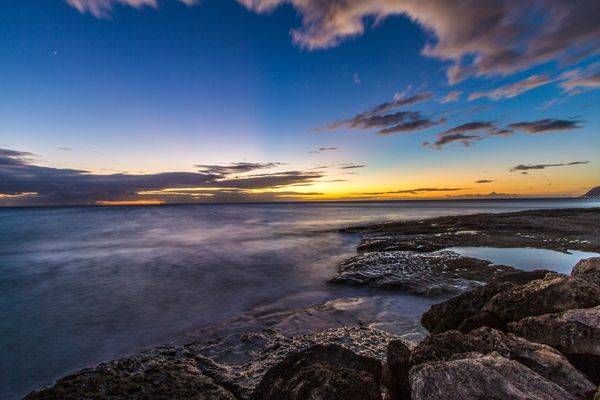 Waiulua Bay Sunset Art | Aaron Betts