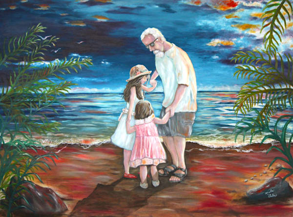 Ring Around The Rosie With Grandpa Art | Melba Artea Fine Art