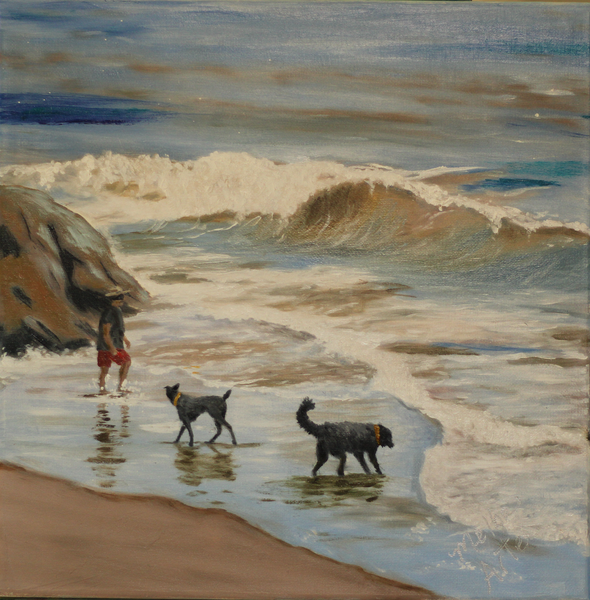 A Day At The Beach Art | Melba Artea Fine Art