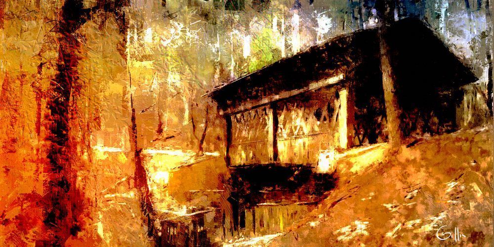 Crossing Long Swamp Creek Art | Olin Gillis Fine Art