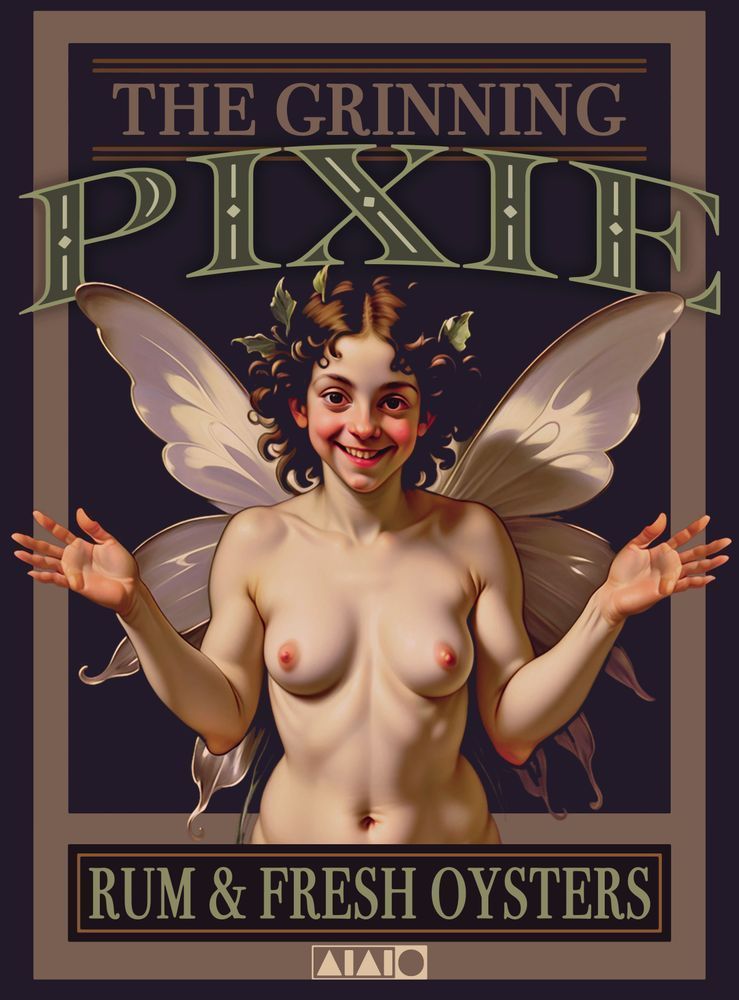 The Grinning Pixie Art | Art of Van Evan Fuller