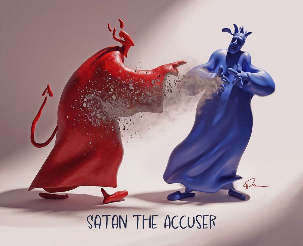 Satan The Accuser Art | Art of Van Evan Fuller