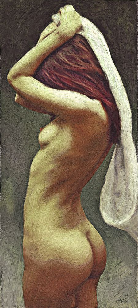 Pepi With A White Drapery Art | Art of Van Evan Fuller