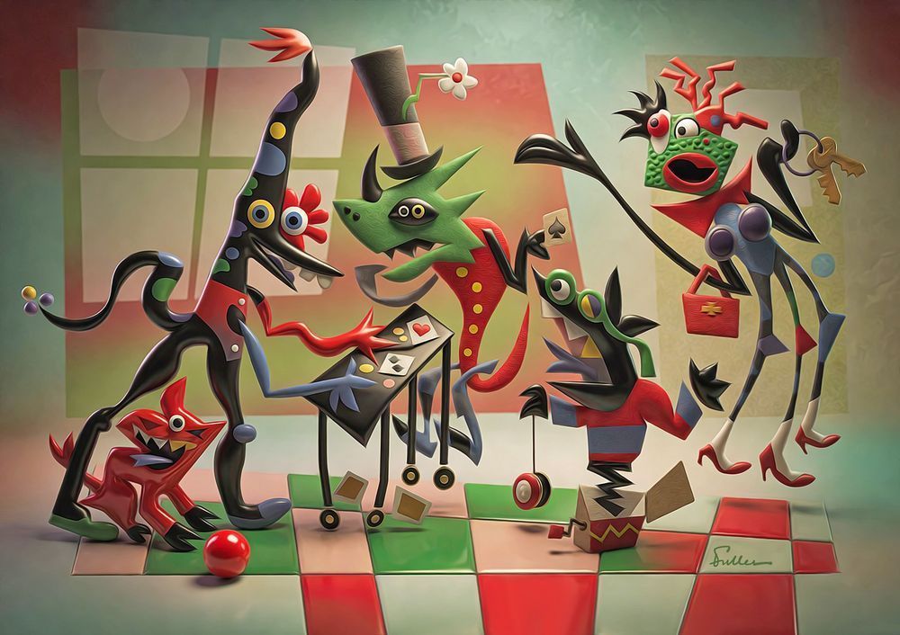 Florence Heads For The Mall 2 Art | Art of Van Evan Fuller