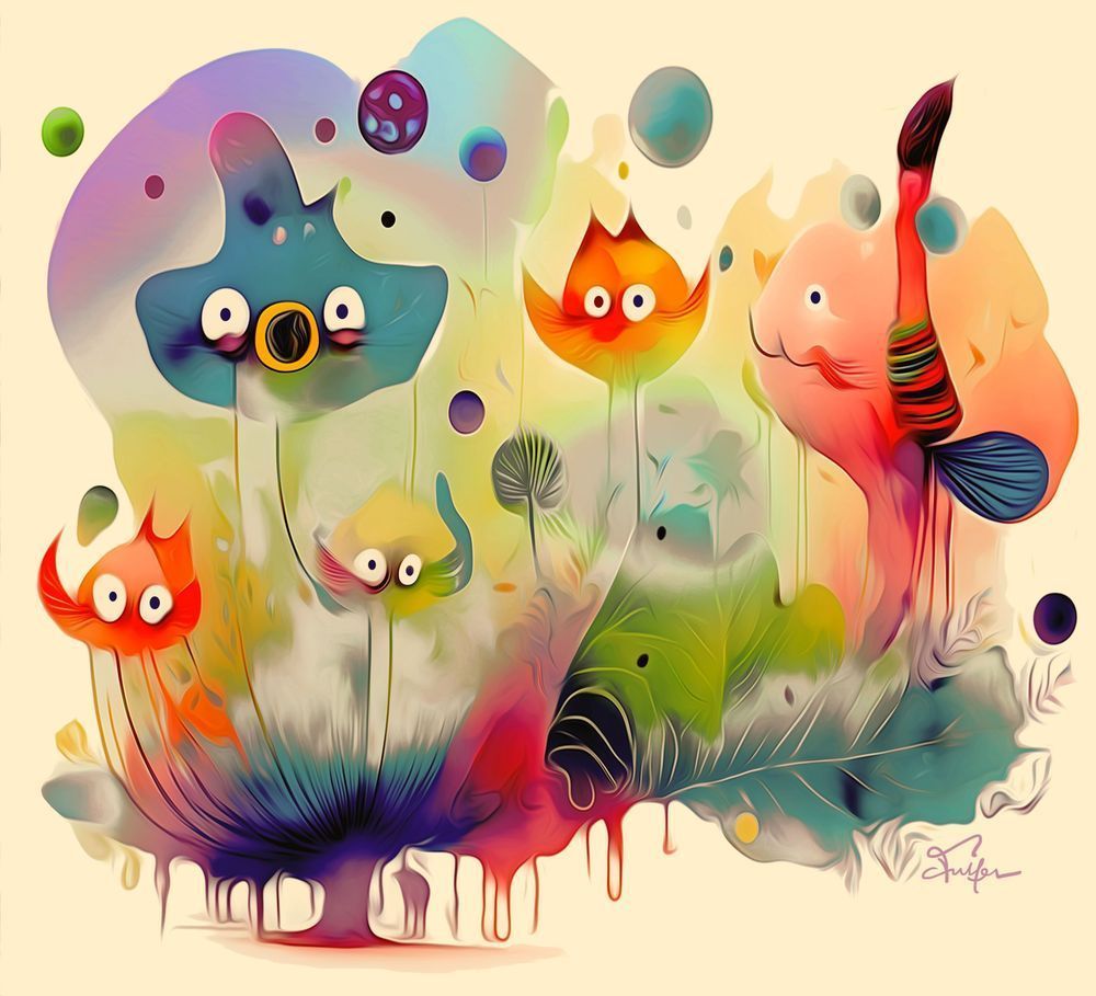 Florafish In Bloom Art | Art of Van Evan Fuller