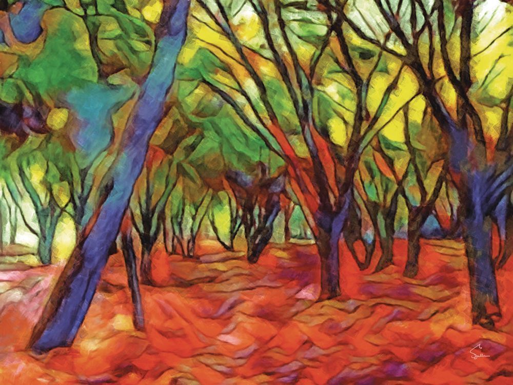 Forest With A Carpet Of Flowers Art | Art of Van Evan Fuller
