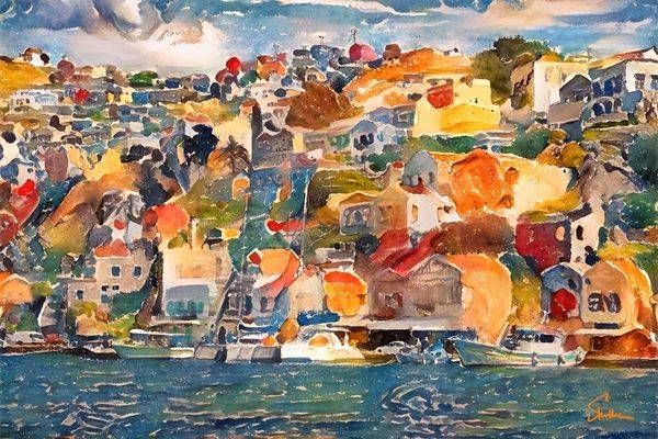Greek Village On the Coast