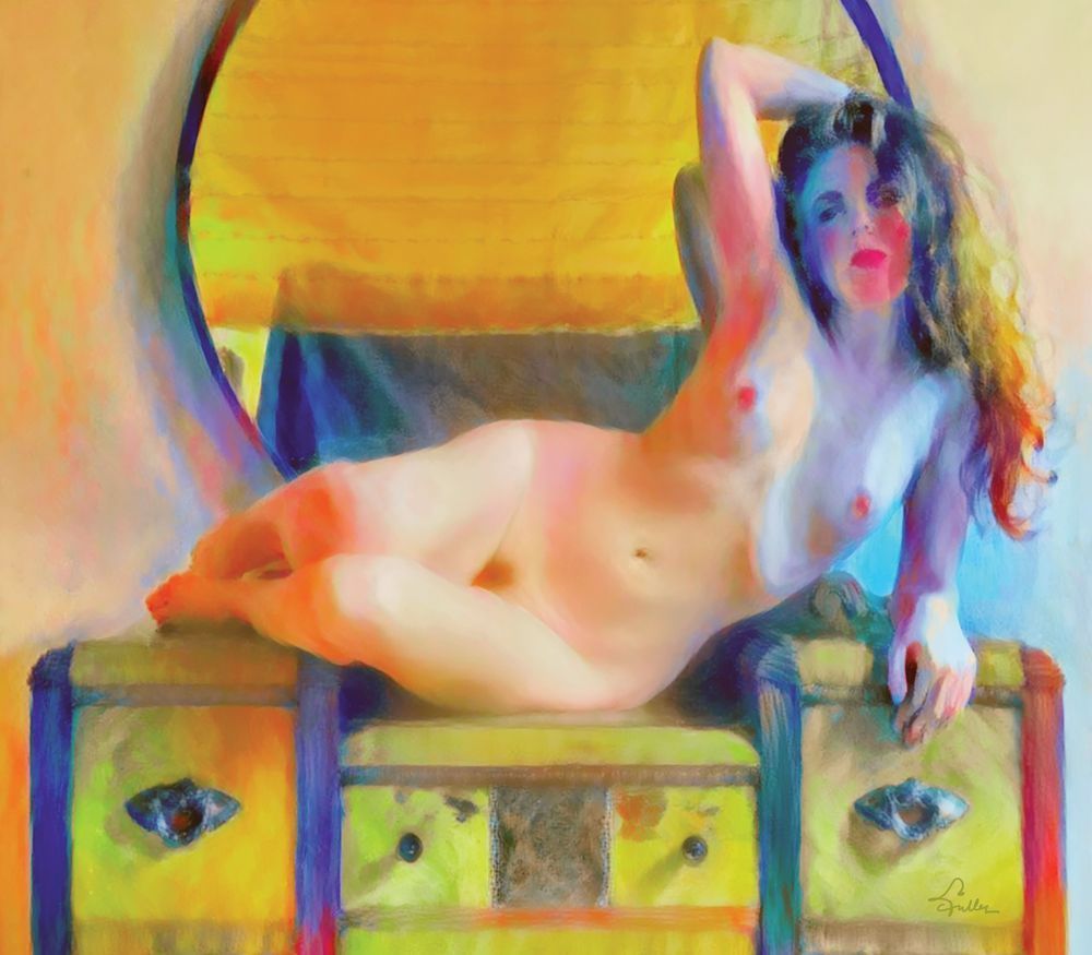 Girl On The Furniture Art | Art of Van Evan Fuller