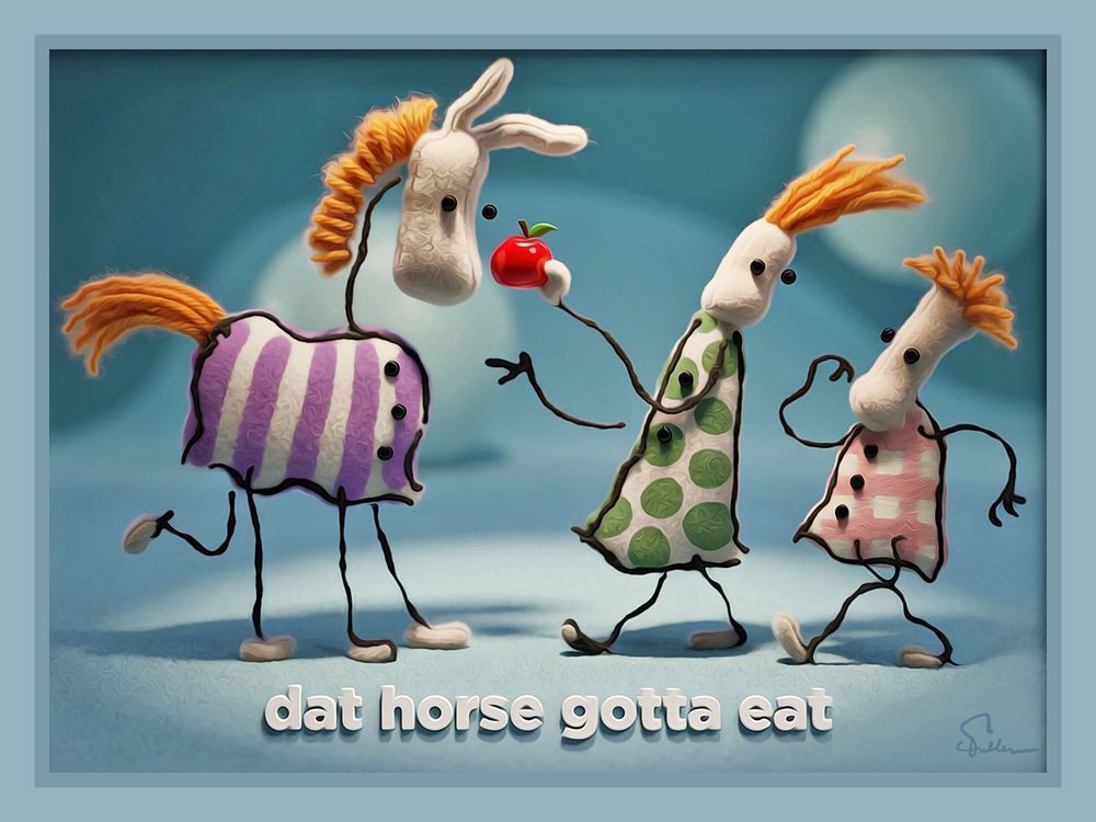 Dat Horse Gotta Eat 2 Art | Art of Van Evan Fuller