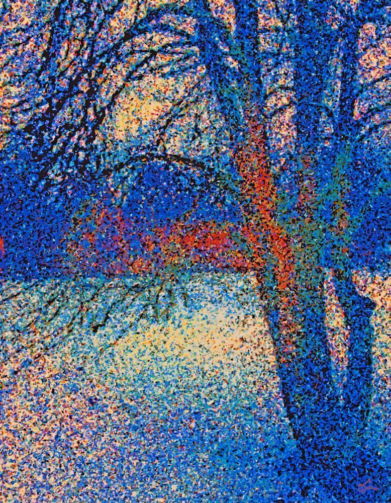 Deep Blue Winter Art | Art of Van Evan Fuller