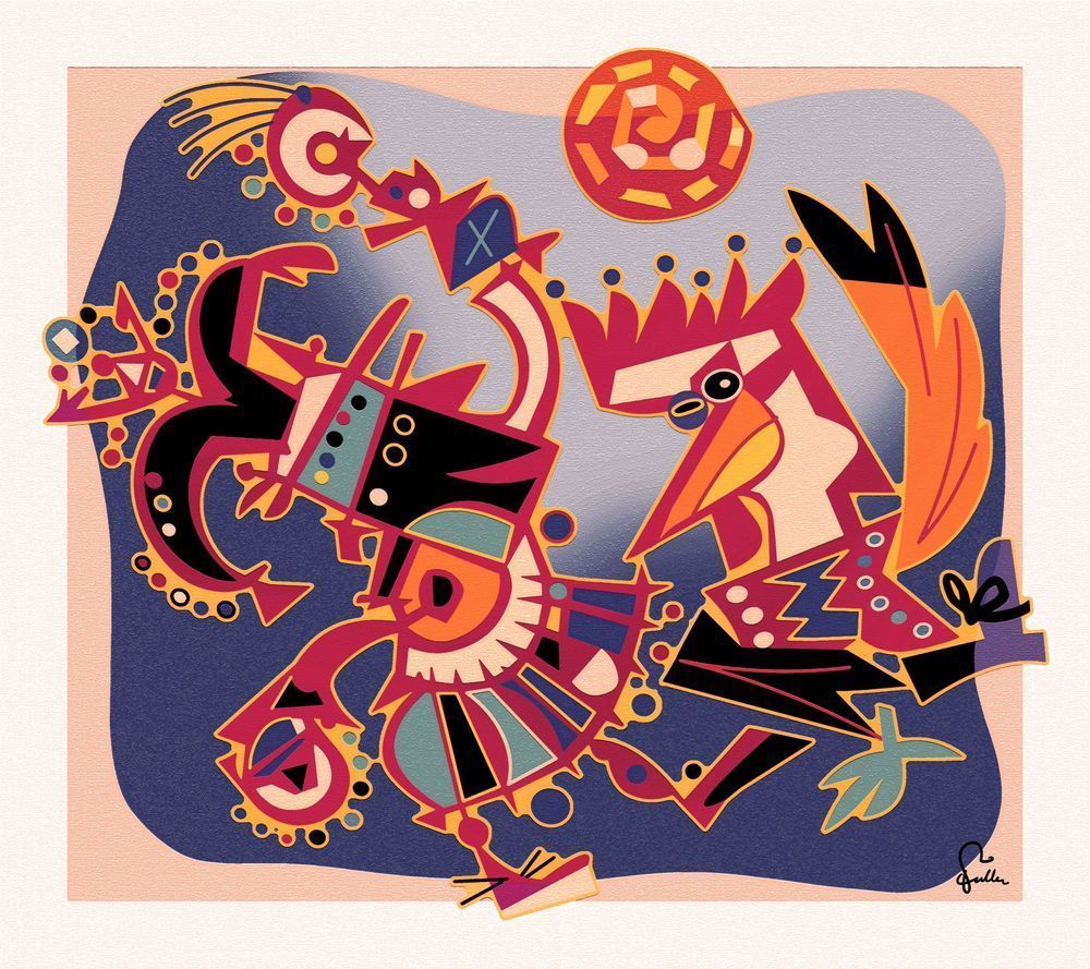Djambumbo And The Chicken Chief Art | Art of Van Evan Fuller