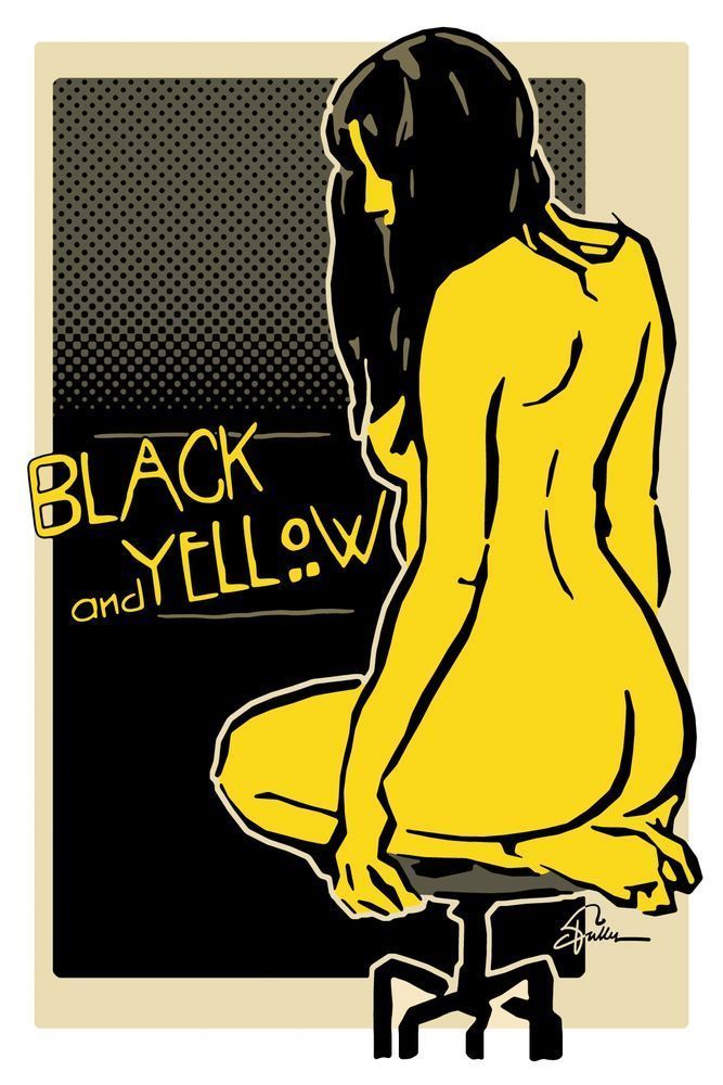 Black And Yellow Art | Art of Van Evan Fuller