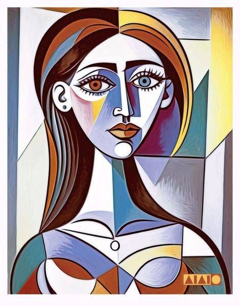 Cubist Portrait of a Lady