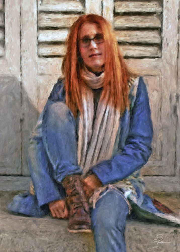 Candela In Denim Art | Art of Van Evan Fuller