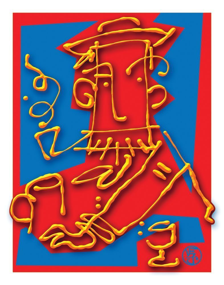 A Worthy Seaman At The Porkpie Pub Art | Art of Van Evan Fuller