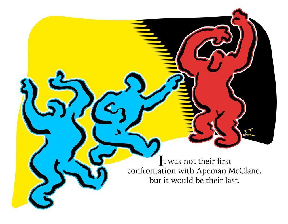 Apeman Mc Clane Art | Art of Van Evan Fuller