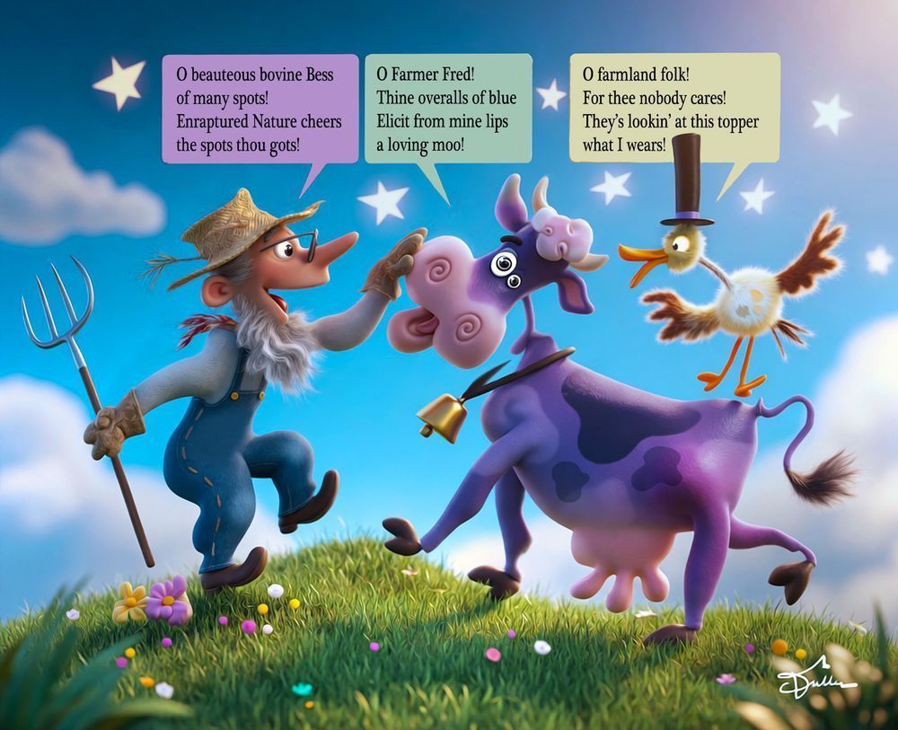 O Beauteous Bovine Bess 2 Art | Art of Van Evan Fuller