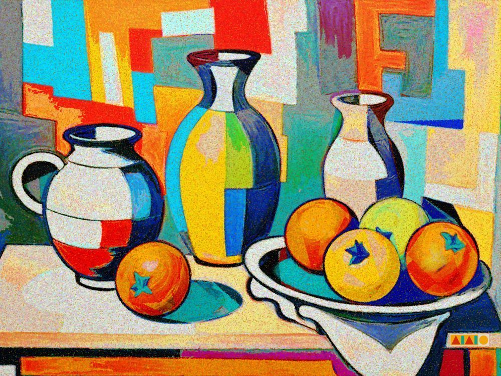 Oranges And Pottery On A Table Art | Art of Van Evan Fuller